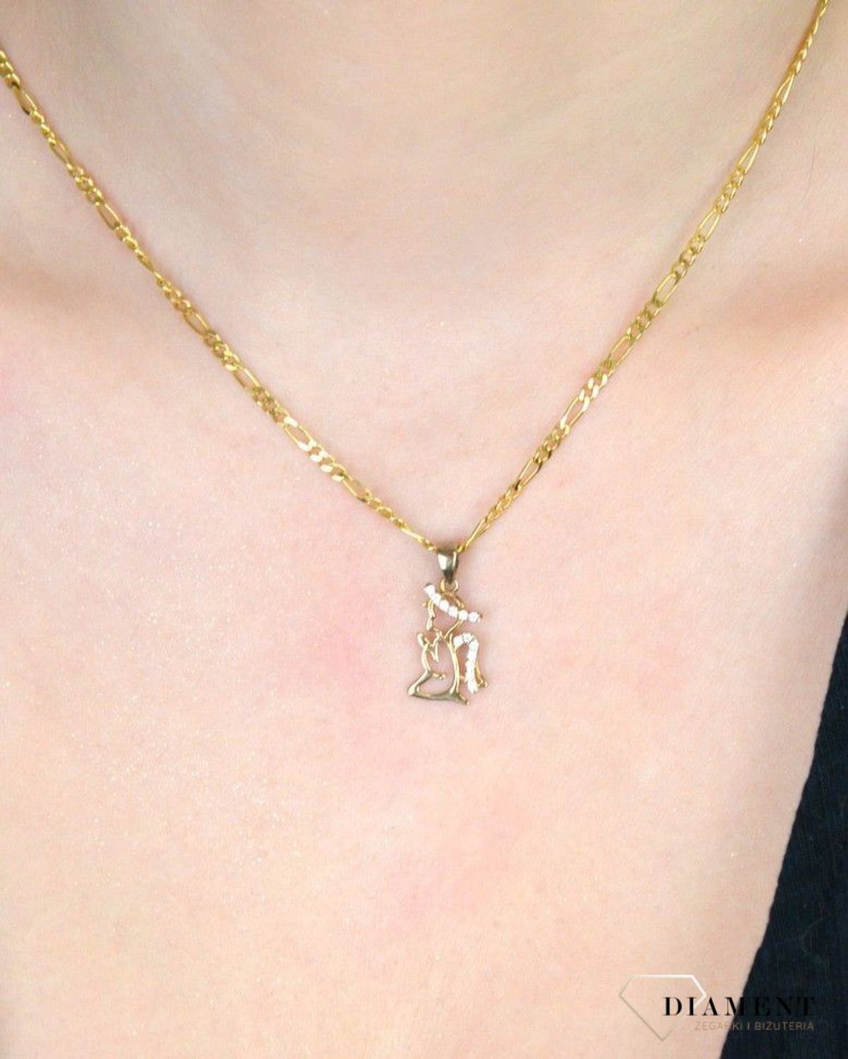 Złota zawieszka aniołek ZA3221 15.jpg